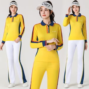 春秋冬款新款长袖佳木斯运动服套装健身操锻炼团体操广场团体队服