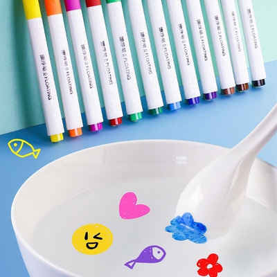 水画笔漂浮笔儿童水中漂浮水彩笔悬浮笔水中画画可放在水里神奇笔网红抖音同款遇水勺子水上水画笔飘浮笔