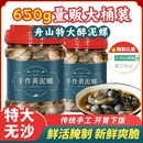 黃泥螺鮮活特大醉泥螺650g生腌特產(chǎn)寧波海鮮無沙 舟山泥螺即食罐裝