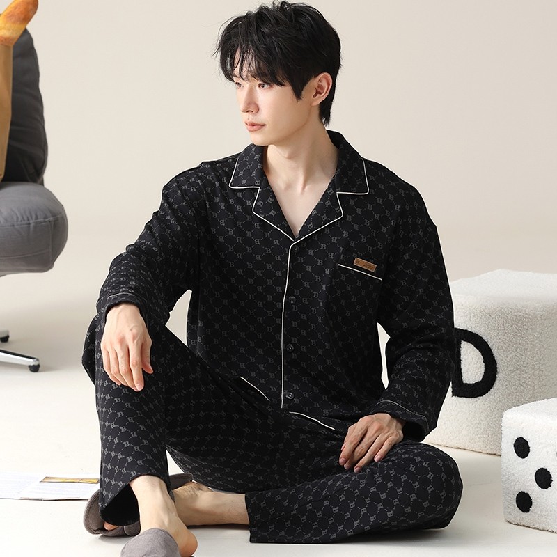 男士睡衣男款2025新款春秋季长袖长裤大码男生秋冬套装家居服休闲