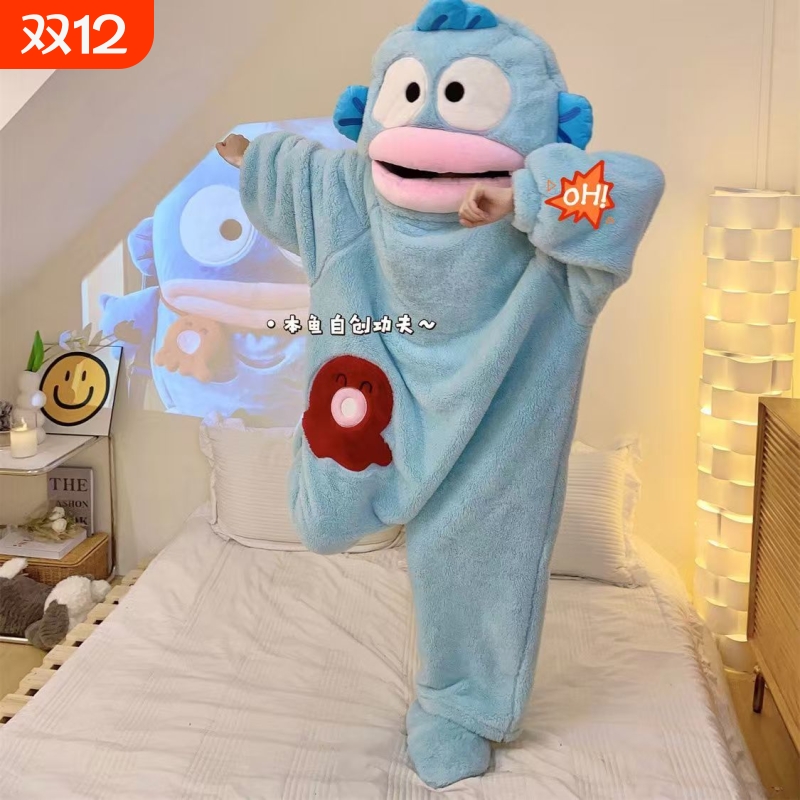 小丑鱼睡衣连体珊瑚绒秋冬季加厚