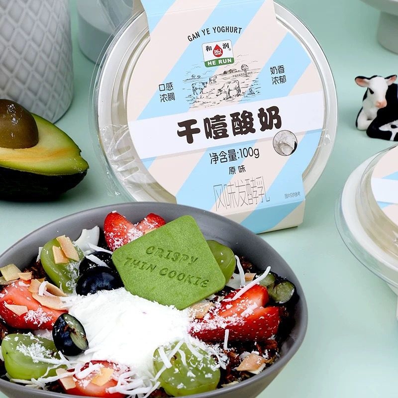 希腊和润干噎原味酸奶冷萃新品有糖干巴干嚼100g高蛋白蔗糖乳酸菌