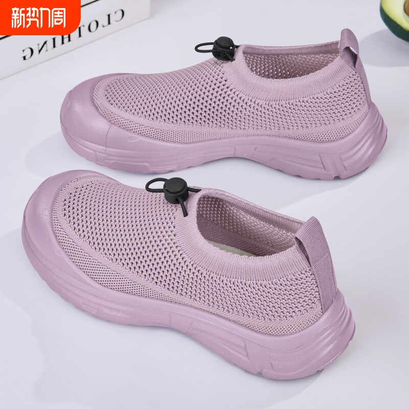 老北京布鞋女春2026新款软底防滑轻便休闲鞋网鞋透气中老年妈妈鞋