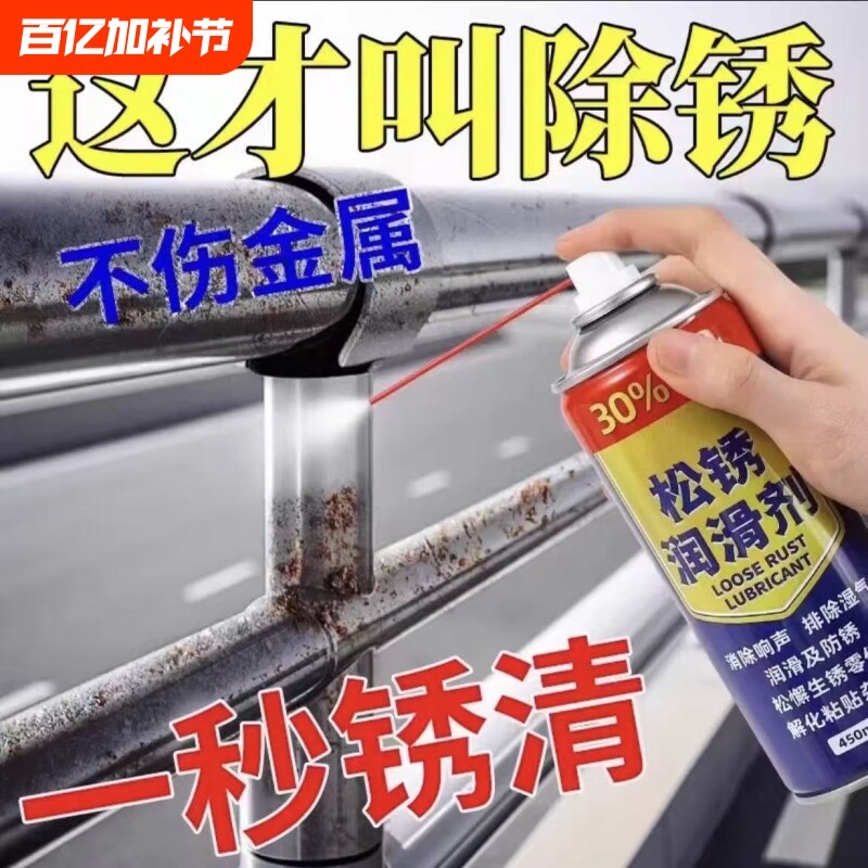 铁金属防锈润滑剂除锈剂强力去锈润滑汽车螺丝栓松动剂万能不锈钢