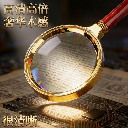 放大镜高清正品老人阅读用2026倍鉴定专用随身携带儿童不伤眼高倍手持观察电路板镜片手柄