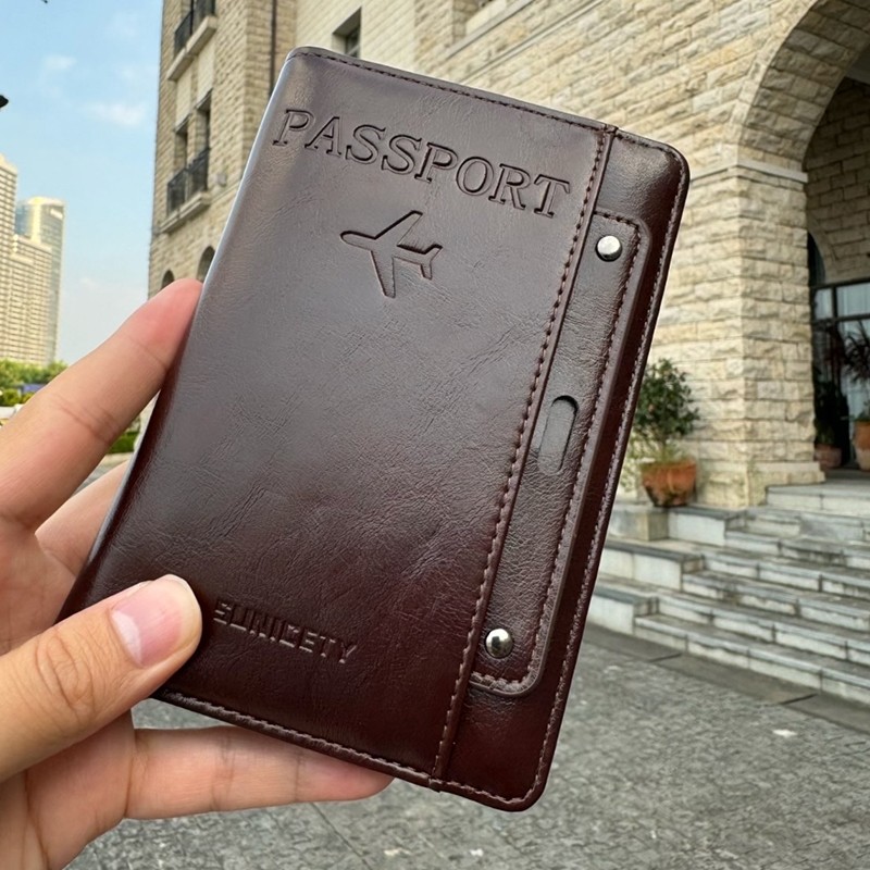 防盗刷护照收纳包卡包钱包一体保护套出国旅行多功能护照夹身份证