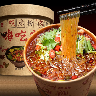 桶装 酸辣粉冲泡即食免煮非油炸方便粉丝川渝风味