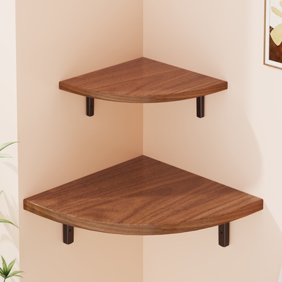 墙上置物架卧室墙壁转角收纳隔板