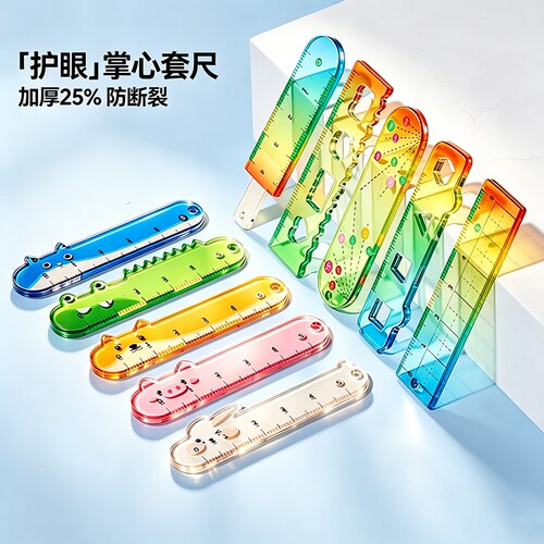 【加厚防断裂】迷你护眼掌心套尺