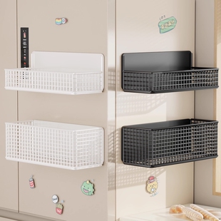 厨房置物架冰箱侧边整理架磁吸收纳神器壁挂式保鲜膜放置架悬挂