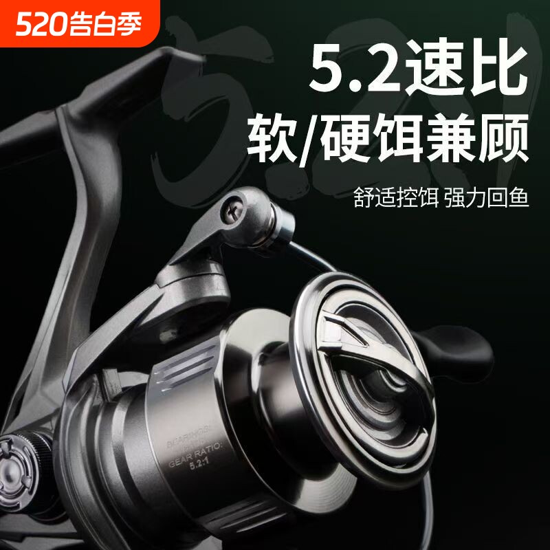 小斯泰拉远投轮斜口浅杯钓鱼轮卸力报警金属摇臂路亚纺车轮鱼线轮