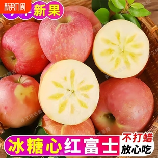 新鲜水果整箱批发脆甜 正宗高原红富士新鲜苹果爆甜当季 脆甜