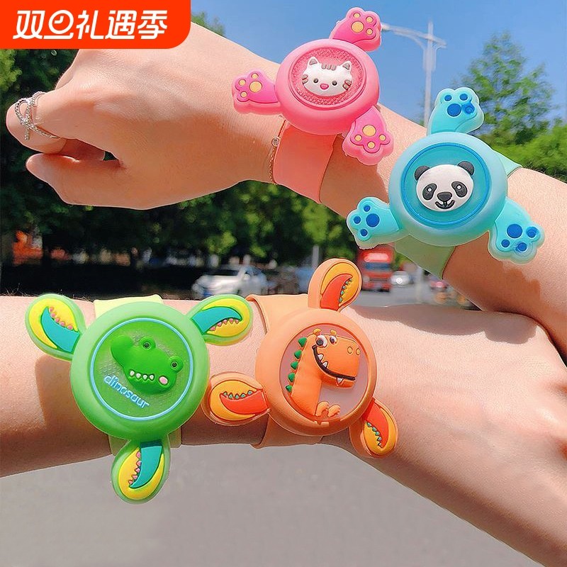 发光幼儿园陀螺啪啪圈手环六一儿童节礼物旋转活动学生小礼品地推
