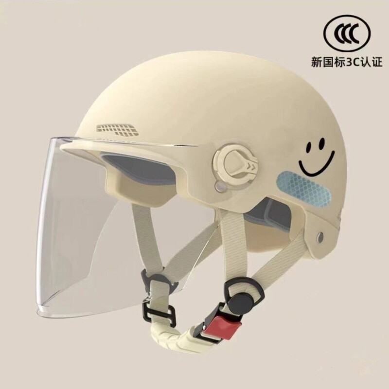 国标3C认证电动车头盔女士夏季电瓶车安全帽四季通用摩托车半盔男