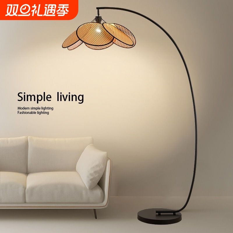 落地灯客厅高级感沙发旁边创意装饰网红北欧台灯设计感轻奢钓鱼灯