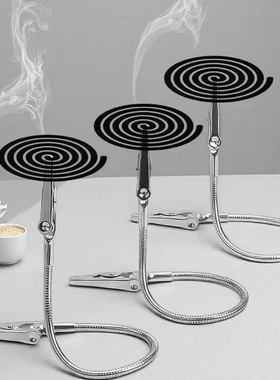 T双头蚊香夹A1pf0-户外便携立式立架艾条香夹多功能可折叠弯曲