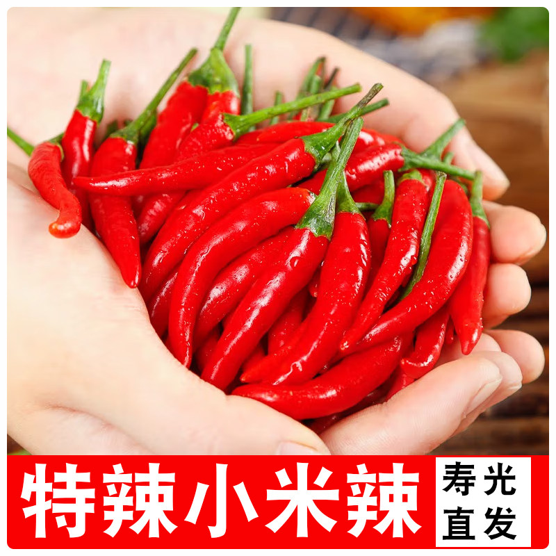 新鲜红小米椒辣椒露天现摘小野椒自然熟包邮自种做酱鲜辣美食