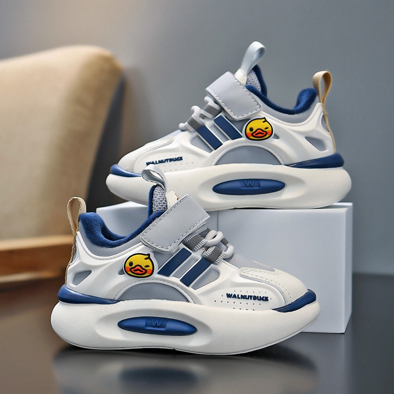 小黄鸭男童鞋加绒保暖二棉鞋2025