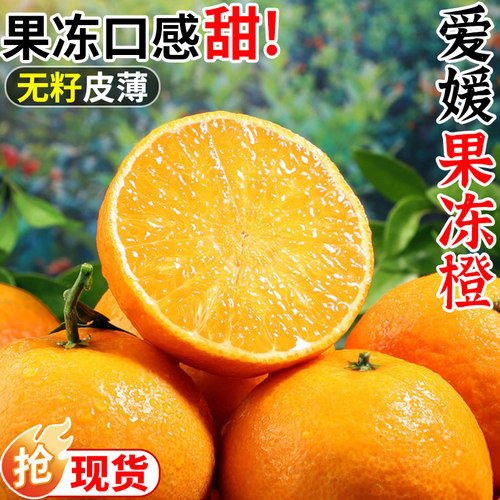 爱媛果冻橙新鲜橙子3/5/9斤水果当季整箱柑橘包邮整箱