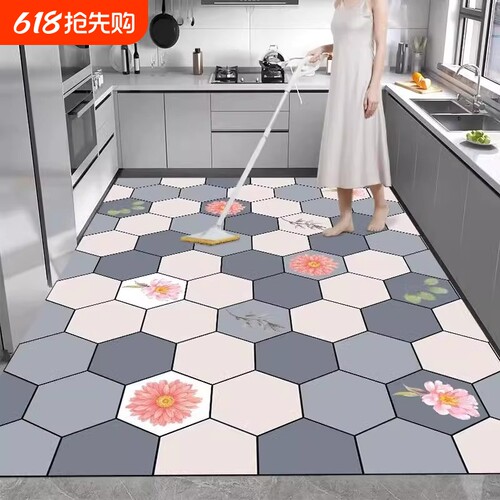 厨房硅藻泥防滑地垫|万人加购