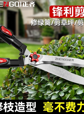 园艺剪草坪专用绿化修枝剪修剪树枝绿篱剪园林强力大剪刀剪枝锰钢