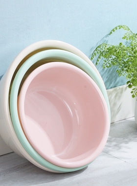 加厚塑料洗脸盆家用大中小号洗衣服盆子学生宿舍洗脚盆婴儿小面盆