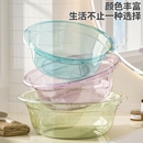 洗脸盆洗菜洗衣厨房泡脚透明脸盆可悬挂洗菜盆日用品百货生活好物