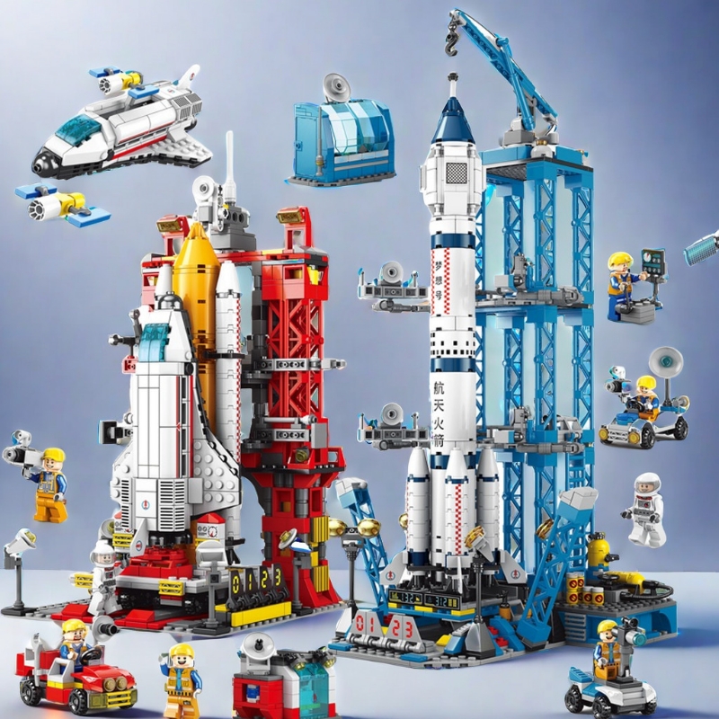 乐LE高GO航天飞机火箭系列拼装积木玩具礼物机器人航母直升机飞船