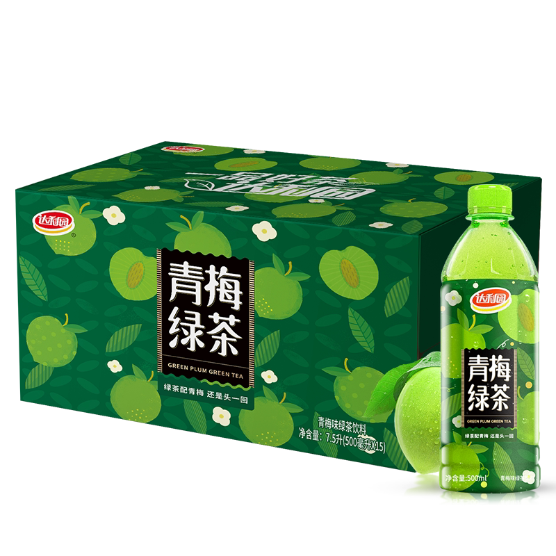 达利园青梅味500ml果茶果味茶青梅绿茶茶饮料柠檬瓶装茶叶青梅茶图片