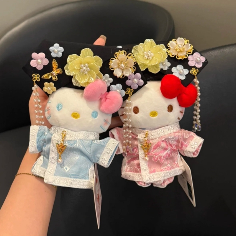 日本LORZ绒格格驾到仔公女生Kitty挂饰正版车包挂件可爱可爱玩偶