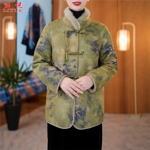 新中式双面穿皮毛一体外套