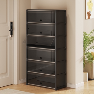 鞋架子多层入户门口带门鞋柜防尘鞋子收纳架简易卧室透明大容量