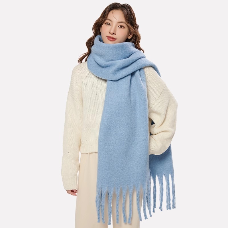 2025年新款围巾女冬季加厚保暖情侣围脖披肩男白色蓝色氛围雾霾蓝,服饰配件/皮带/帽子/围巾,围巾/丝巾/披肩,淘宝优惠券,粉丝福利购,淘宝优惠卷