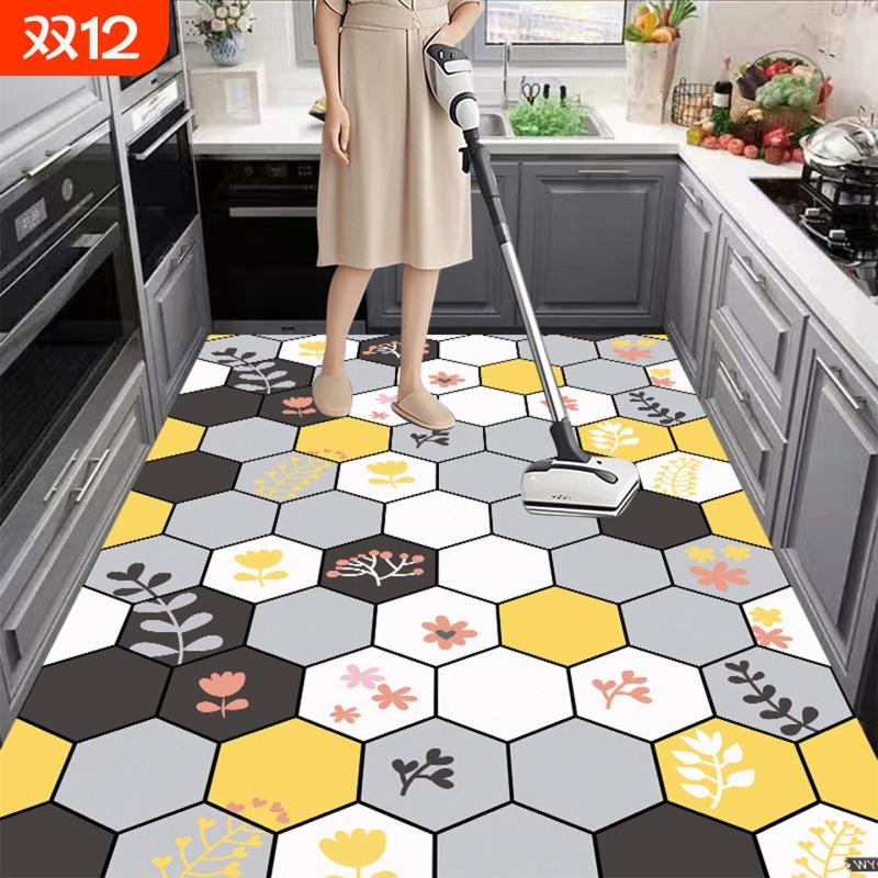 硅藻泥厨房地垫防滑防油吸水垫门口耐脏脚垫防水专用可擦免洗地毯