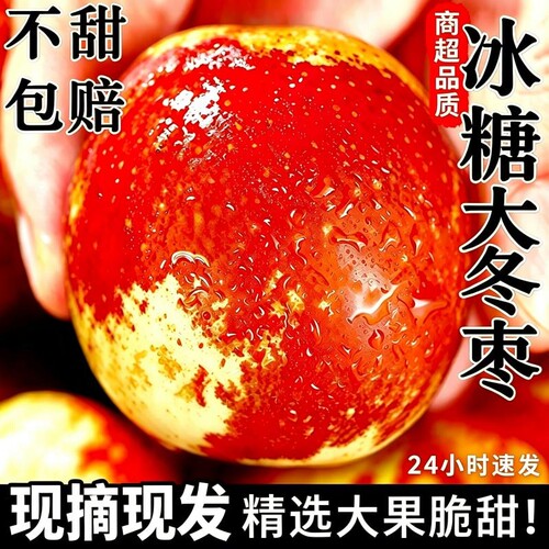 正宗冰糖大冬枣新鲜大枣5A级大果冬枣山西新鲜应季水果脆甜包邮