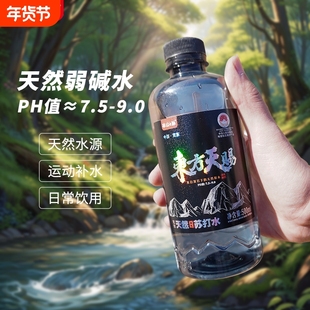 天然弱碱性水PH7.5-9克东原水苏打水家用商务用水500ml*12瓶/箱