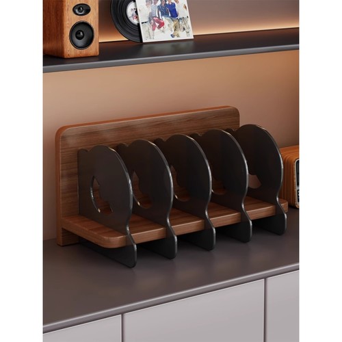 分类高端黑胶唱片开放式收纳架