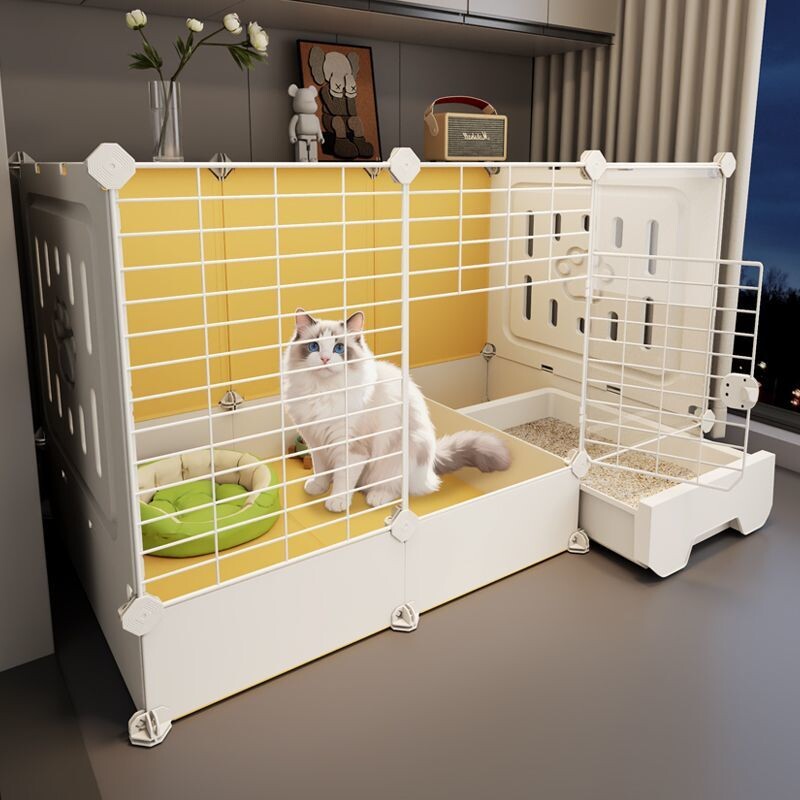 猫笼子带厕所超大自由空间一室一厅一卫猫窝别墅大空间加高抽屉