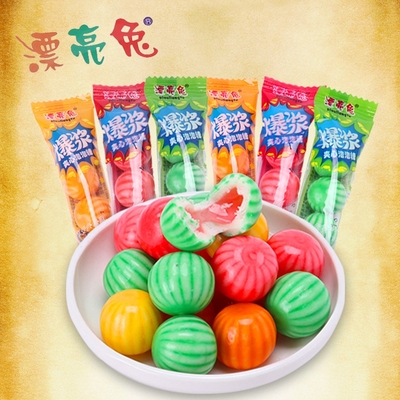 漂亮兔西瓜泡泡糖爆浆儿童糖果口香糖80后怀旧零食童年回忆小卖部