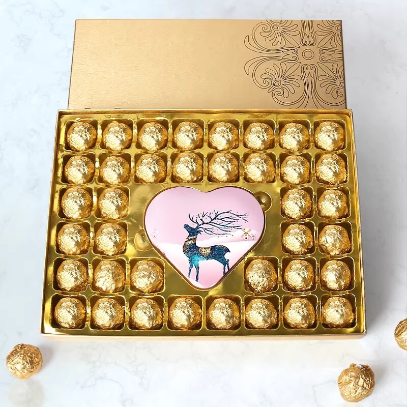 巧克力礼盒装糖果零食送女友老婆生日圣诞浪漫礼物情人节爱心