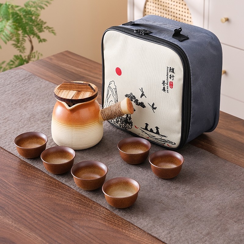 围炉煮茶器具全套罐罐茶壶烤奶茶壶旅行便携收纳包煮茶壶功夫茶具