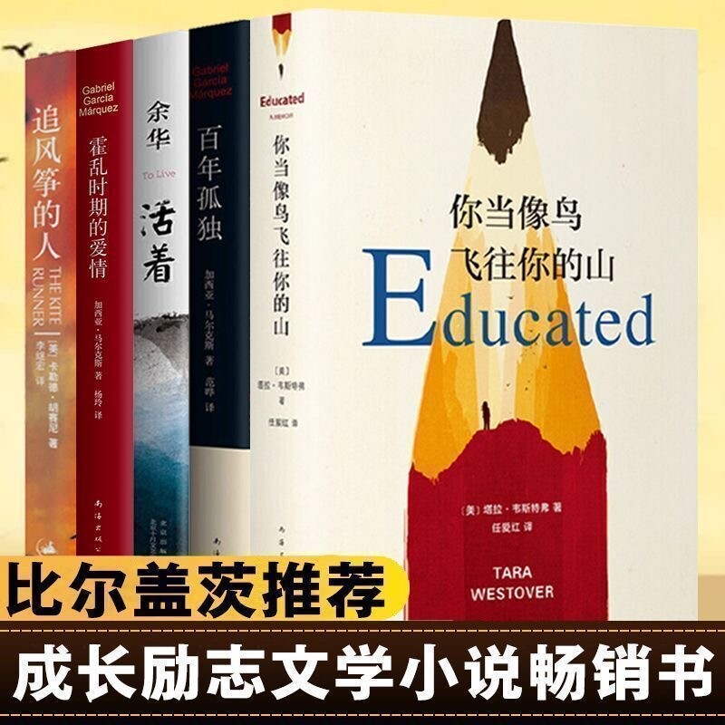 追风筝的人你当像鸟飞往你的山正版活着百年孤独霍乱时期的爱情中小学