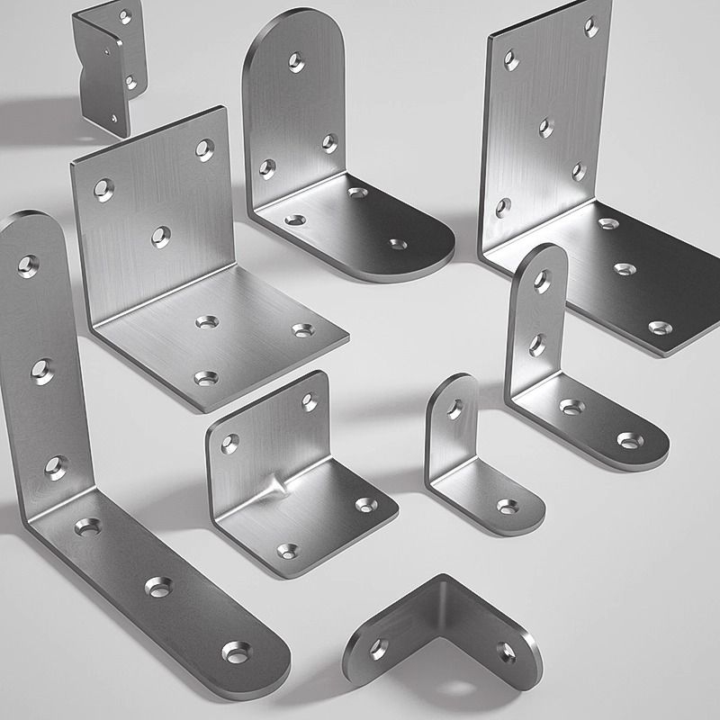 德国不锈钢角码直角固定器角铁l型三角铁支架层板托五金连接件片
