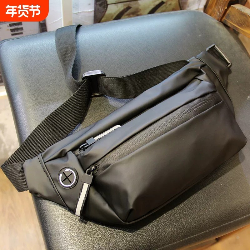 韩版潮流胸包防水男士腰包死飞骑行包个性休闲 户外运动斜挎包时