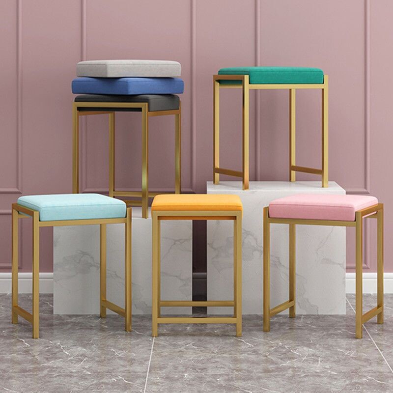 a梳妆凳轻奢卧室化妆凳子网红ins简约现代美甲凳软包矮凳换鞋凳H