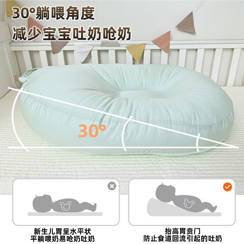 婴儿喂奶斜坡枕防吐奶躺喂枕宝宝防呛奶斜坡垫新生儿亲喂哺乳枕头