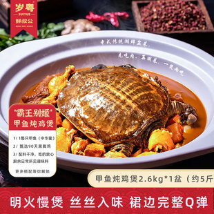 鲜叔公岁粤甲鱼炖鸡煲2.6kg经典鲁菜霸王别姬煲加热即食快手年菜