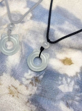 小狗猫猫项链骨头精美可爱吊坠情侣礼物闺蜜永不掉色情侣项链