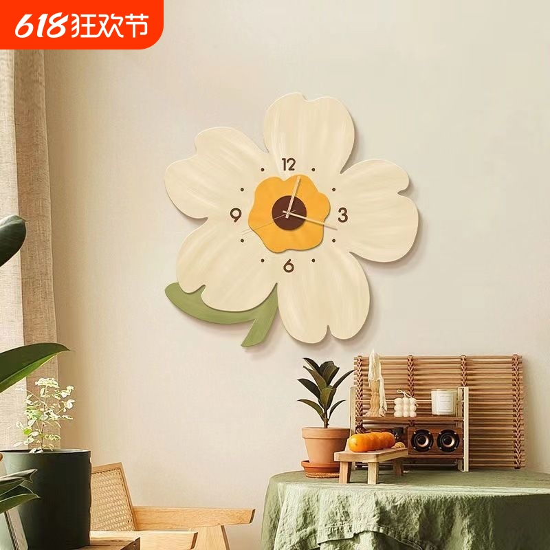 万年历网红挂钟客厅家用钟表静音表新款时钟挂墙免打孔石英钟挂表