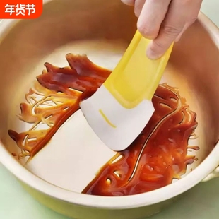 日式去污刮刀锅底清洁刮板洗锅碗碟不粘锅家用刮片油污铲子残渣